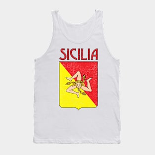 Sicilia - - Old School Faded Style Design Tank Top